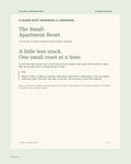 The Small-Apartment Reset cover: 14 guided sessions