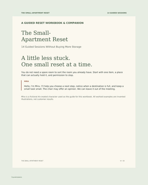 The Small-Apartment Reset cover: 14 guided sessions